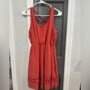 Rust Orange Strappy Dress